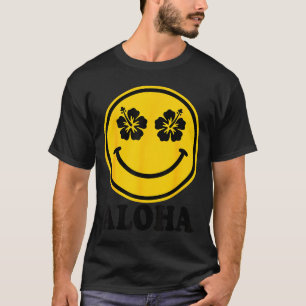 Hibiscus flower smile aloha hawaii beach summer T-Shirt