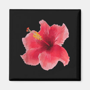 Hibiscus Flower, Tee Coquette 90s Vintage Gift Wom Magnet