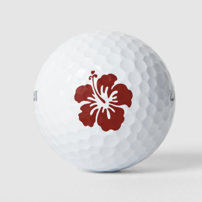 Hibiscus Flower Tropical Wilson Golf Ball Packs (Front)