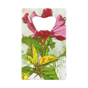Hibiscus flower - watercolor paint