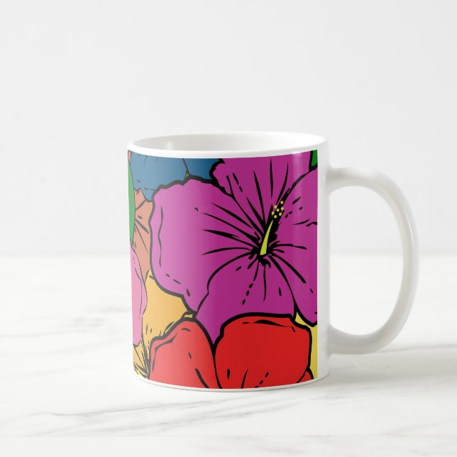 Hibiscus Flowers #5 Coffee Mug (Right)