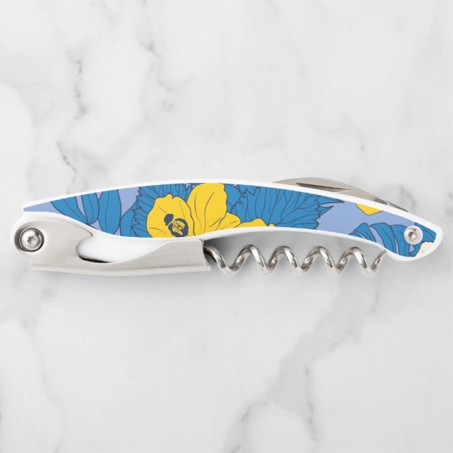 Hibiscus flowers and leaves   corkscrew (Front)