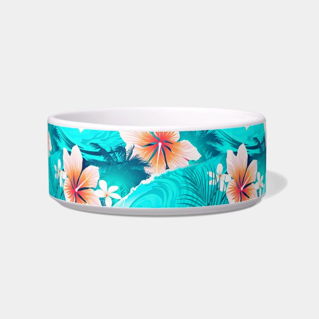 Hibiscus flowers at the beach bowl (Left)