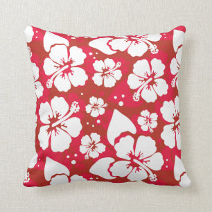 Hibiscus Flowers Pattern Cushion
