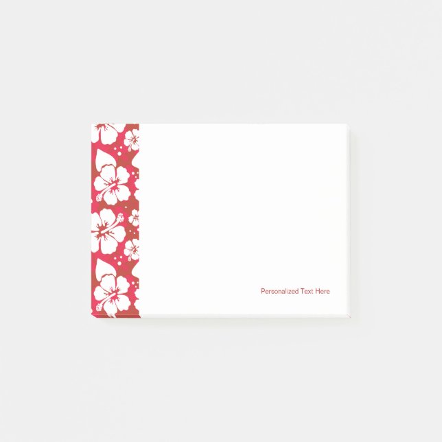 Hibiscus Flowers Pattern Post-it Notes (Front)
