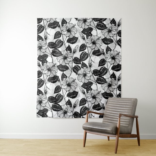 Hibiscus garden tapestry (In Situ)