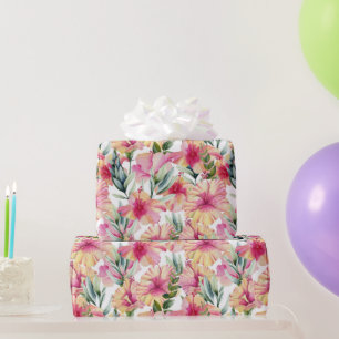 Hibiscus Garden Wrapping Paper