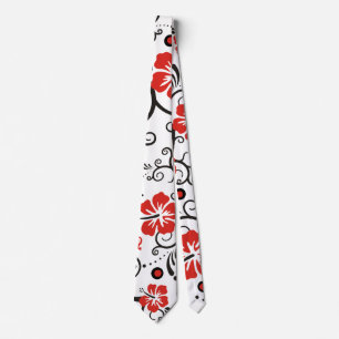 Hibiscus Gecko Decor Pattern + your ideas Tie