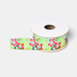 Hibiscus Hair Ribbon Grosgrain Ribbon