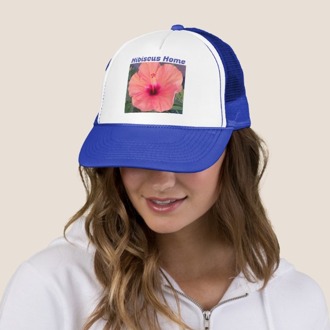 Hibiscus Home Trucker Hat (In Situ)
