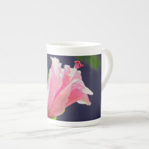 Hibiscus in Bright Sunlight Bone China Mug