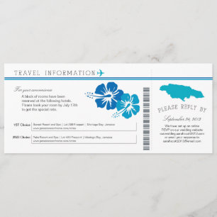 Hibiscus Jamaica Boarding Pass   Accommodations Invitation