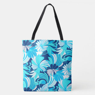 Hibiscus Jungle Hawaiian Tropical Floral Beach Bag