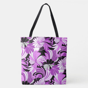 Hibiscus Jungle Hawaiian Tropical Floral Beach Bag