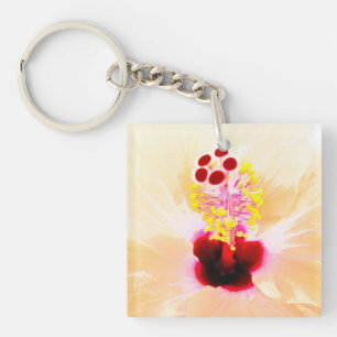 hibiscus key ring