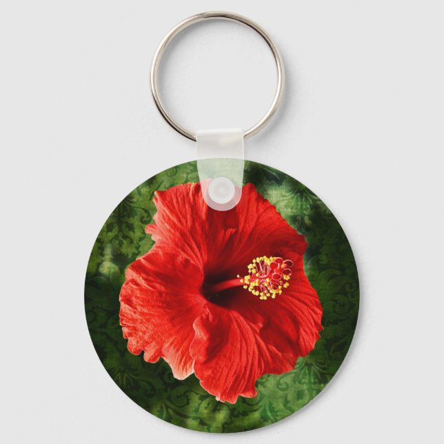 Hibiscus Keychain (Front)