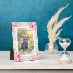 Hibiscus & lace PINK Plaque