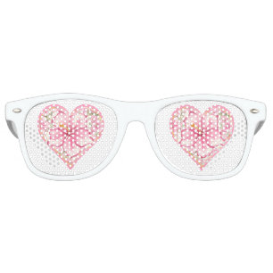 Hibiscus & lace PINK Retro Sunglasses
