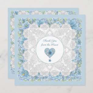 Hibiscus & lace TURQUOISE