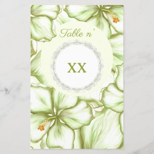 Hibiscus & lace WHITE