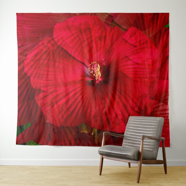 Hibiscus love..... tapestry (In Situ (Horizontal))