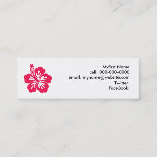 Hibiscus Mini Business Card