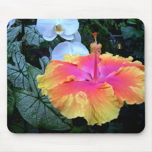 hibiscus mouse pad (Front)