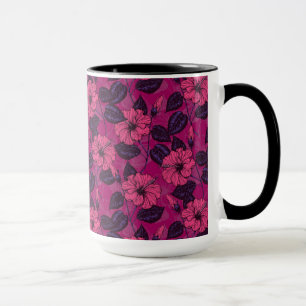 Hibiscus night mug