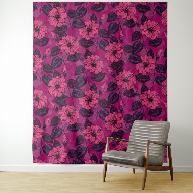 Hibiscus night tapestry (In Situ)