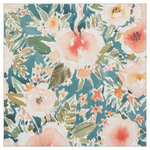 HIBISCUS NIGHTSWEATS Tropical Floral Fabric