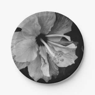 Hibiscus paper plate