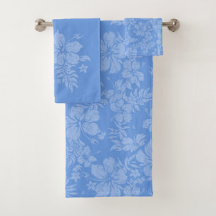 Hibiscus Pareau Distressed Hawaiian Coordinates Bath Towel Set