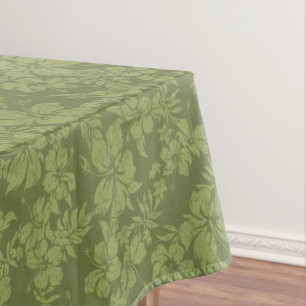 Hibiscus Pareau Distressed Hawaiian Tablecloth