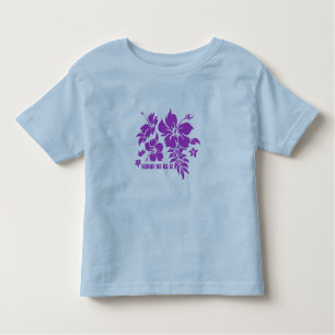 Hibiscus Pareau Hawaiian Floral in Violet Toddler T-Shirt