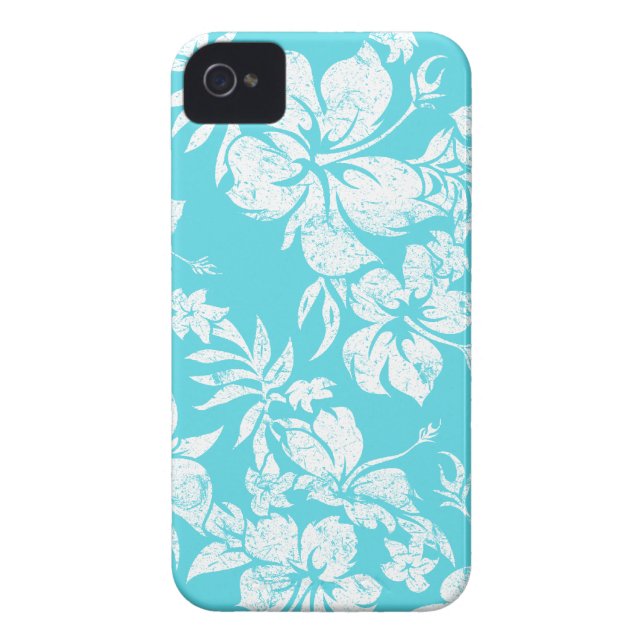 Hibiscus Pareau Hawaiian iPhone 4 Cases (Back)