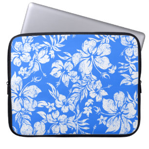 Hibiscus Pareau Hawaiian Neoprene Wetsuit Laptop Sleeve