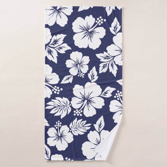 Hibiscus pattern bath towel (Bath Towel)
