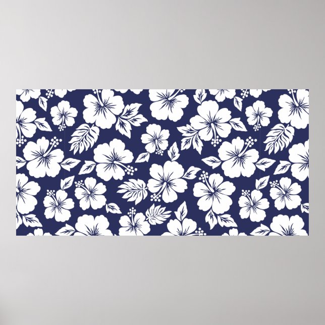 Hibiscus pattern poster (Front)