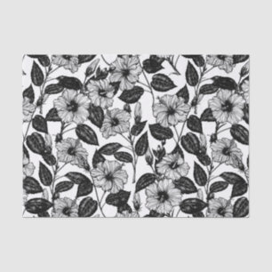 Hibiscus pattern tissue paper