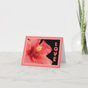 Hibiscus Personalised Greeting Card