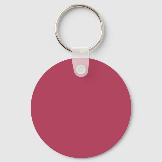 Hibiscus Red B43757 Colour - Add Your Name Option Key Ring (Front)