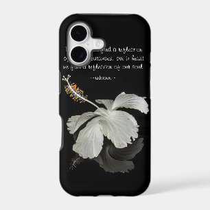 Hibiscus Reflection With Quote Droid RAZR Case