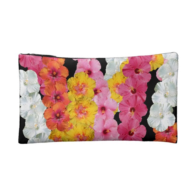 Hibiscus Stripe Cosmetic Bag (Back)