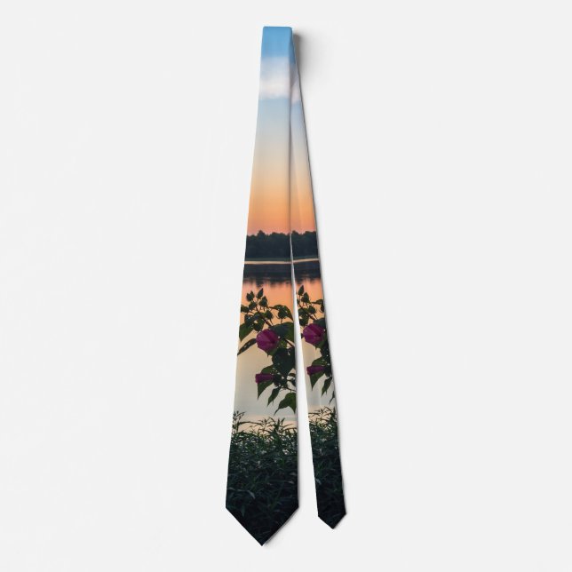 Hibiscus Sunrise Neck Tie (Front)