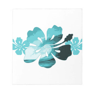 Hibiscus surf style notepad