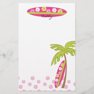 Hibiscus Surfboard Stationery