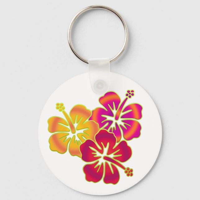 hibiscus trio key ring (Front)