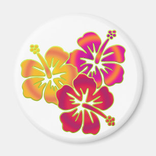 hibiscus trio magnet