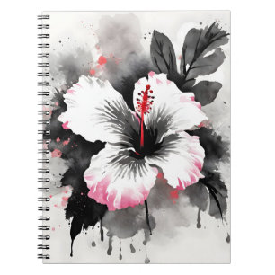 Hibiscus - Watercolor flowers Notebook