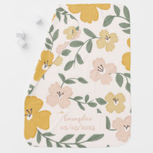 Hibiscus Yellow and Pink Floral Nursery